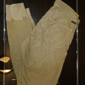 True Religion Tan Corduroy Jean Joggers Mens